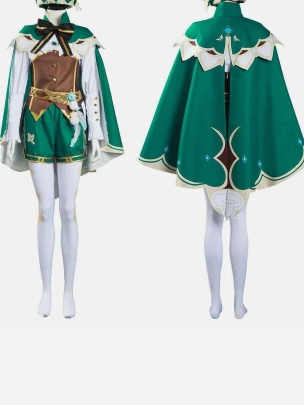 Genshin Impact Venti Cosplay Costume Full Set - Size XL